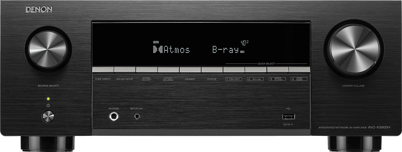 Front view of Denon AVR-X3900H / AVC-X3900H device
