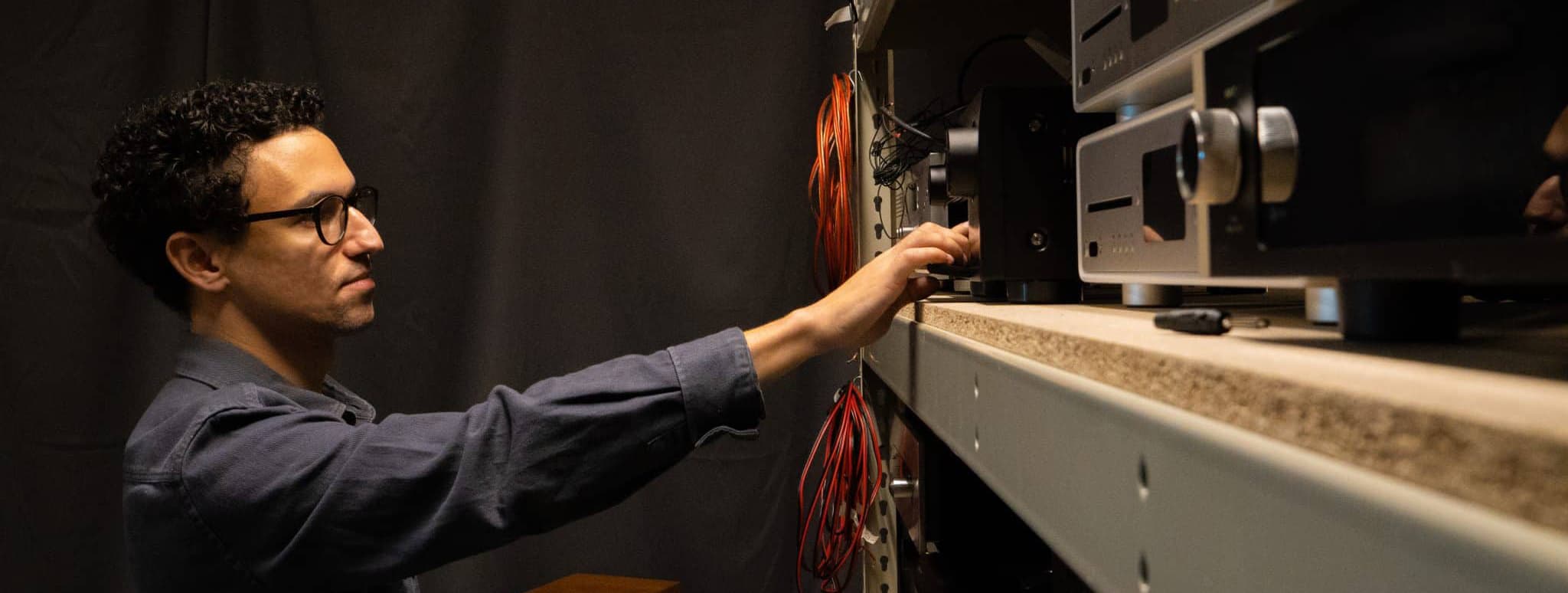 Nilo checking the sound