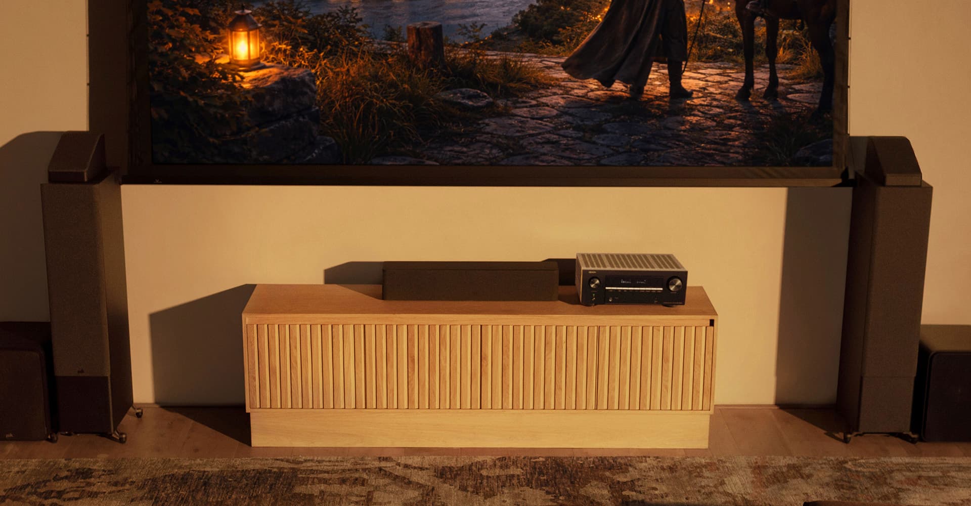 Living room with Denon AVR-X3900H / AVC-X3900H device