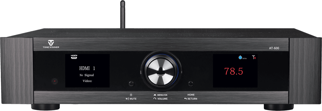 Front view of Tonewinner AT-600 device.