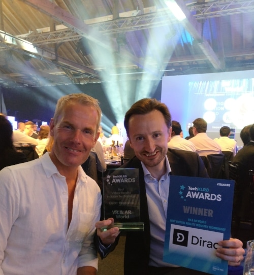 Dirac Research - sound technology- Best VR Technology Award at TechXLR8